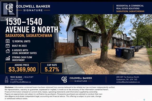 1530 B AVENUE N  Saskatoon, SK S7L 1H1