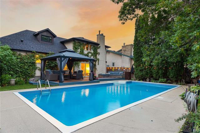 3 Attache Pl, Winnipeg, MB - Outdoor With In Ground Pool With Deck Patio Veranda With Backyard