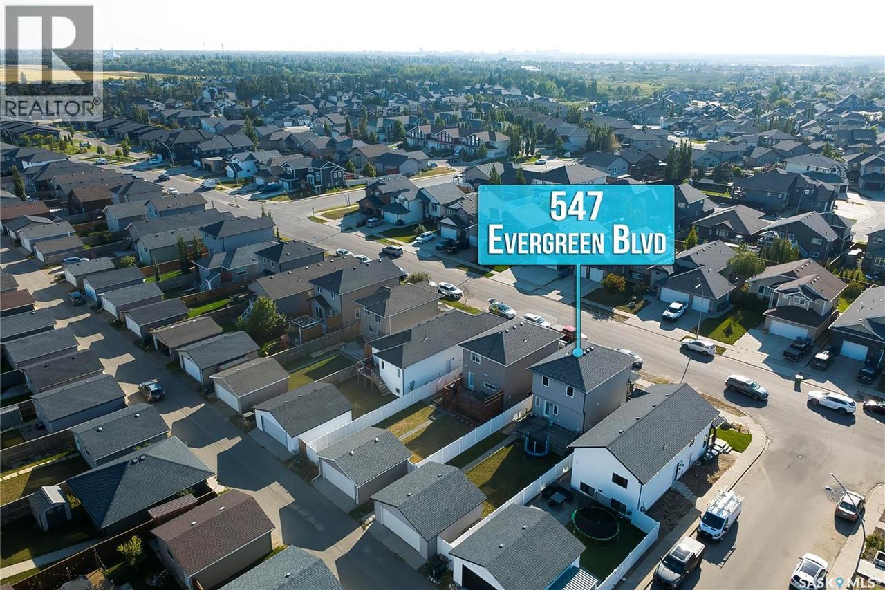 547 Evergreen Boulevard, Saskatoon, SK -  With View