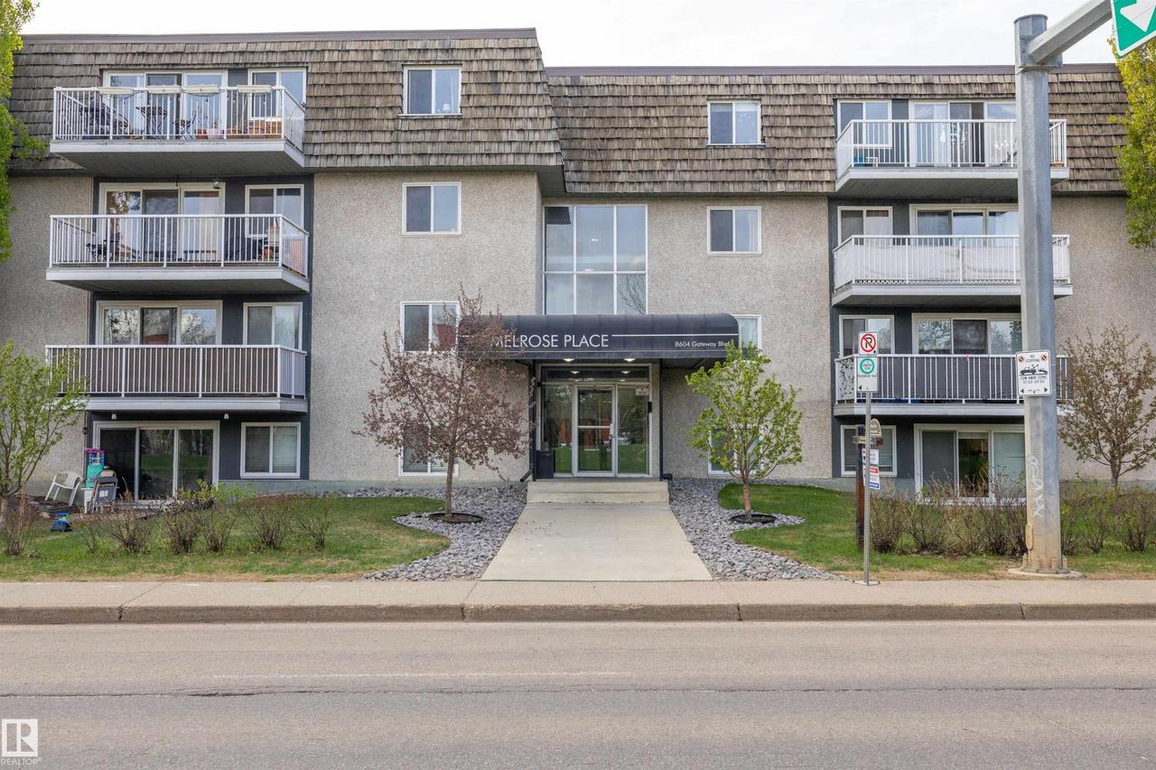 #320 8604 Gateway Bv Nw, Edmonton, AB - Outdoor With Facade