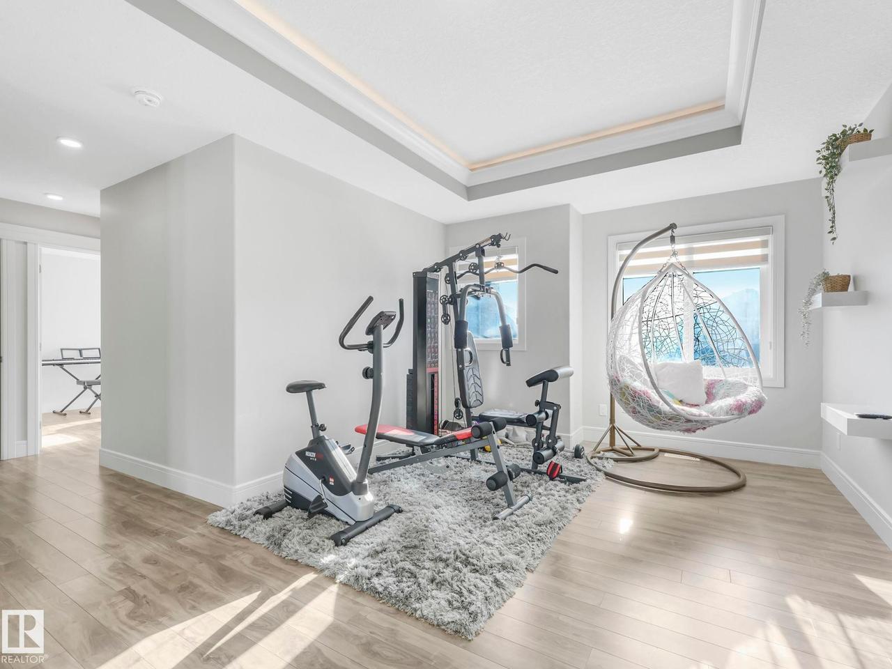 8641 Mayday Wynd Sw, Edmonton, AB - Indoor Photo Showing Gym Room