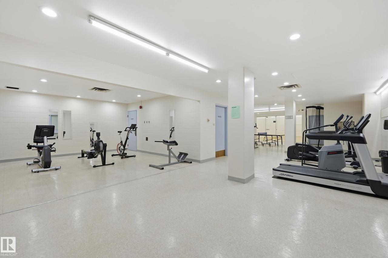 #200 10149 Saskatchewan Dr Nw, Edmonton, AB - Indoor Photo Showing Gym Room