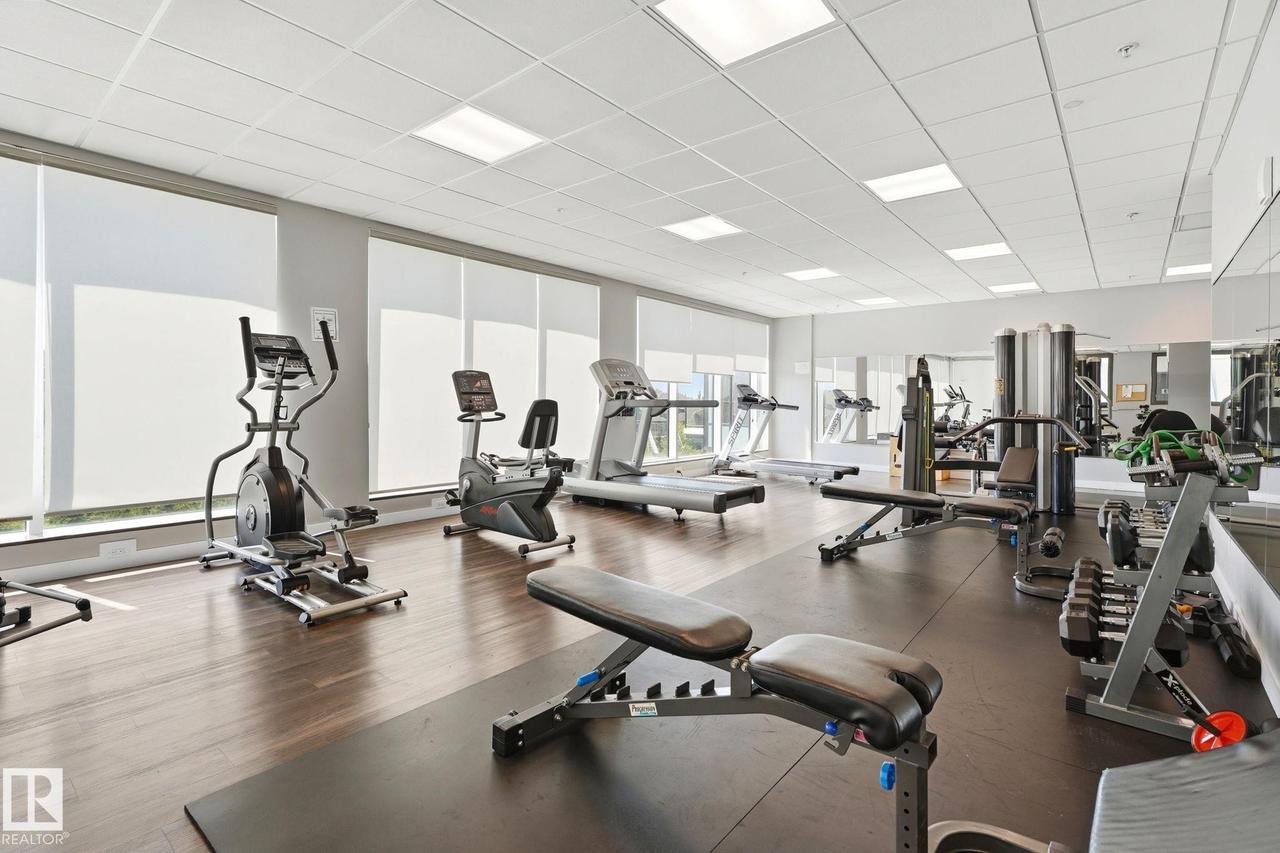#125 5151 Windermere Boulevard Sw, Edmonton, AB - Indoor Photo Showing Gym Room