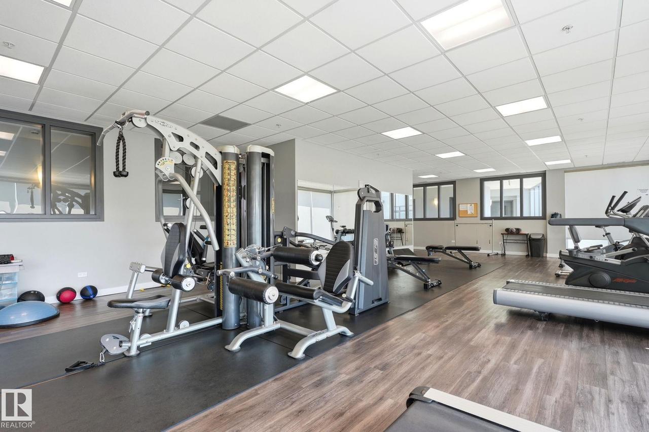 #125 5151 Windermere Boulevard Sw, Edmonton, AB - Indoor Photo Showing Gym Room