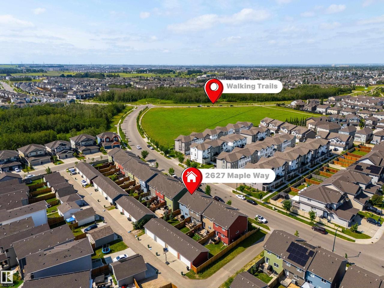 2627 Maple Way Nw, Edmonton, AB - Outdoor With View