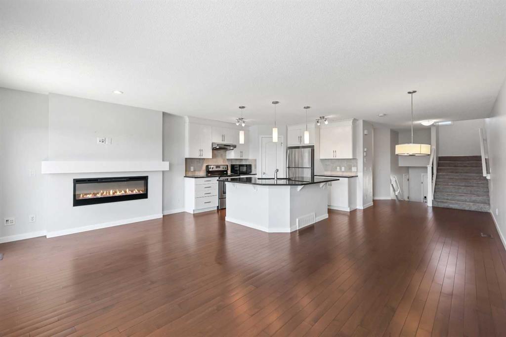 159 Auburn Meadows Place Se, Calgary, AB - Indoor With Fireplace