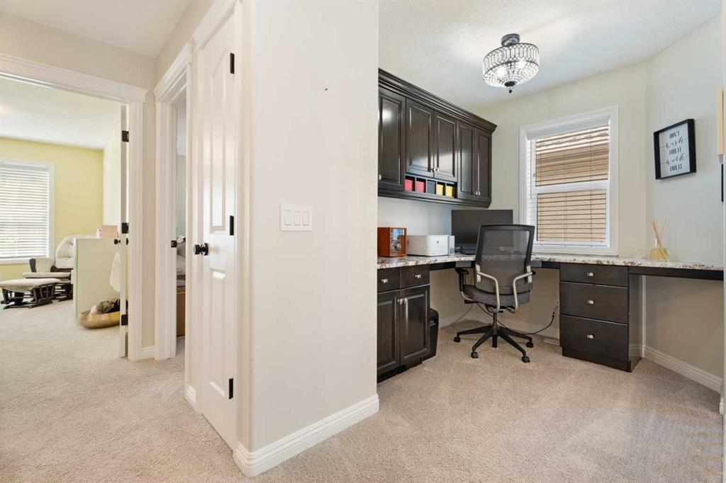 161 Cranleigh Bay Se, Calgary, AB - Indoor Photo Showing Office