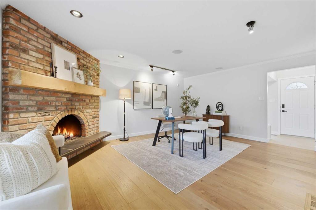 20 Mapleglade Close Se, Calgary, AB - Indoor With Fireplace