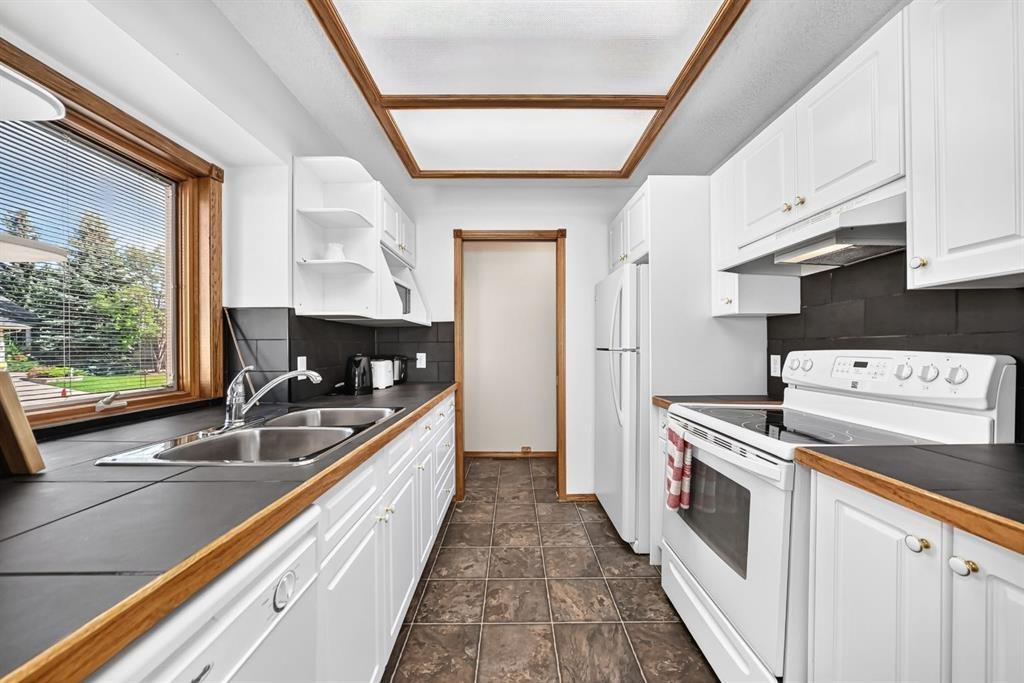 8 Sunlake Close Se, Calgary, AB - Indoor Photo Showing Kitchen With Double Sink