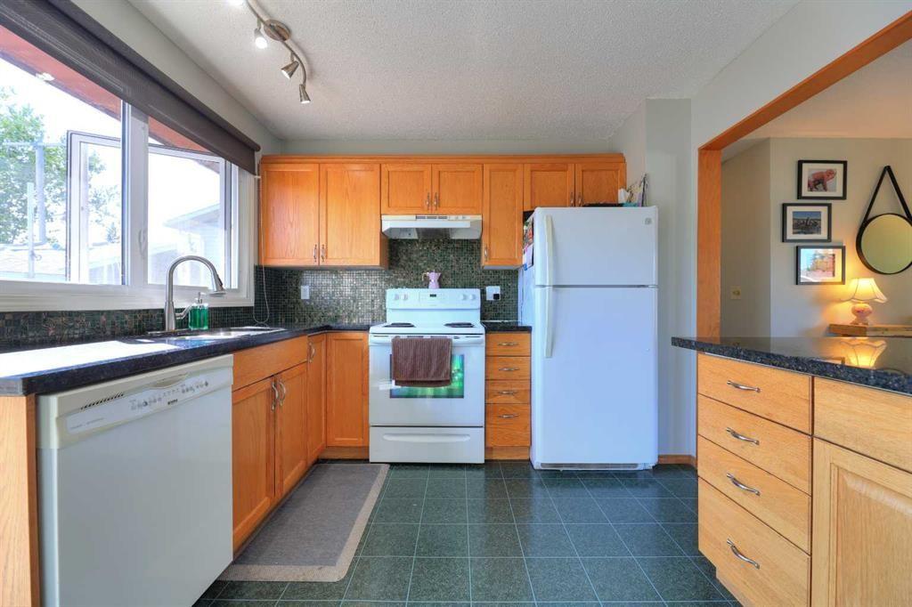 108 Pinecliff Way Ne, Calgary, AB - Indoor Photo Showing Kitchen With Double Sink