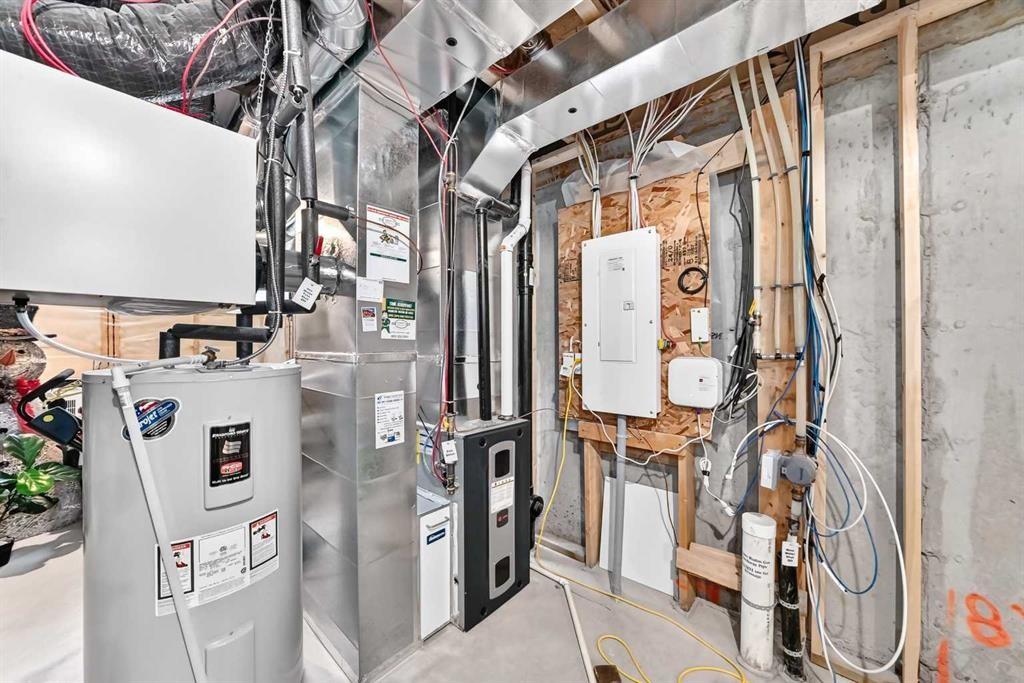 112 Carrington Boulevard Nw, Calgary, AB - Indoor Photo Showing Basement